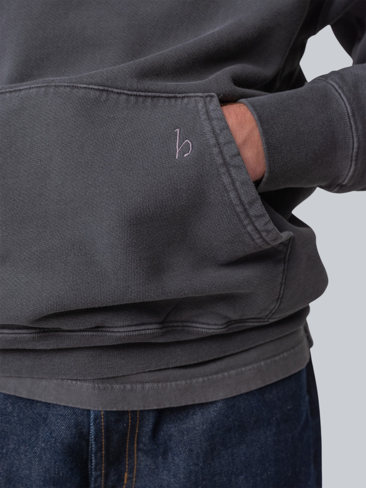 Detail Hanover sunwahed hoodie sweatshirt charcoal