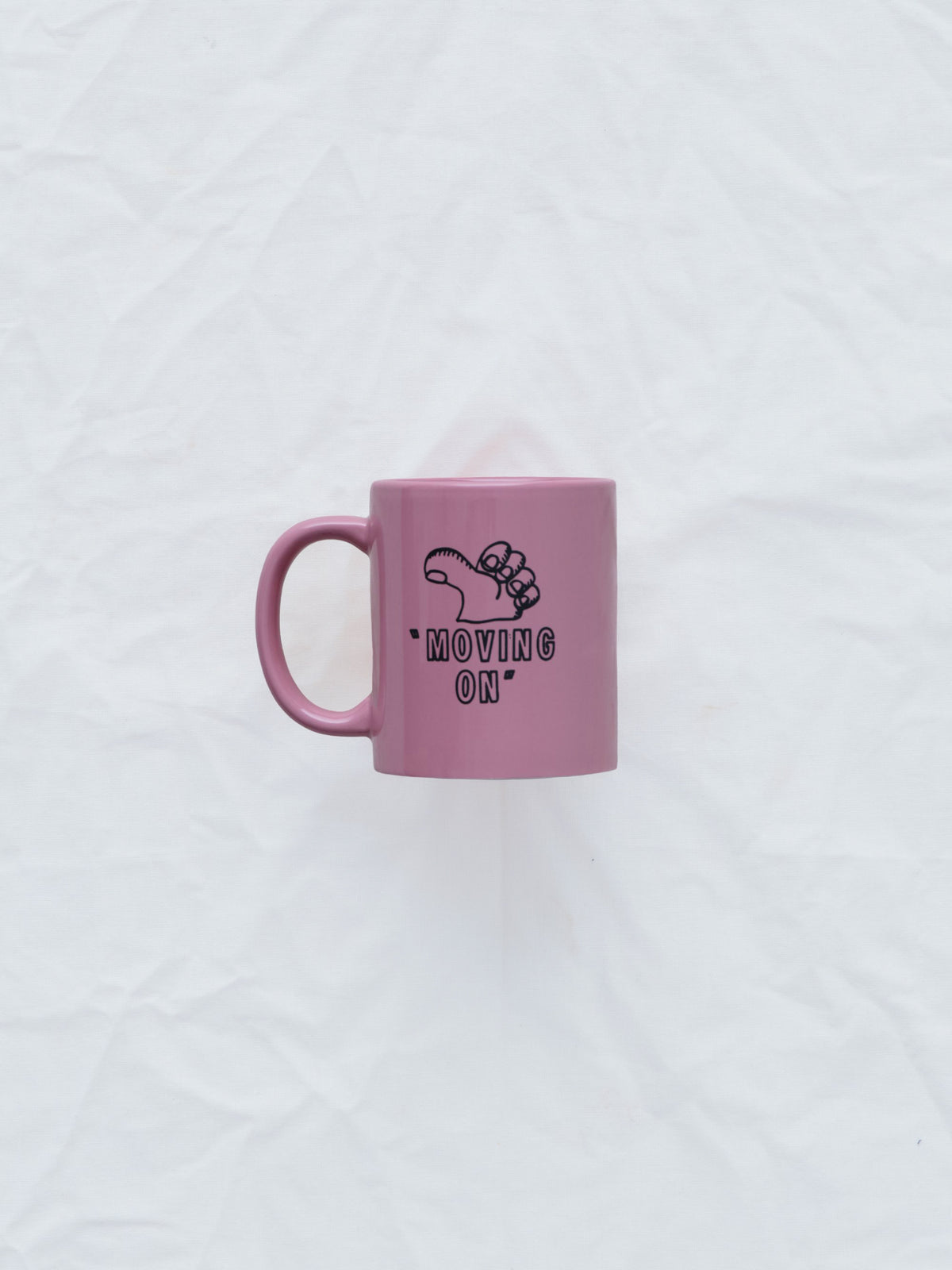 Hanover Moving on mug flat lay