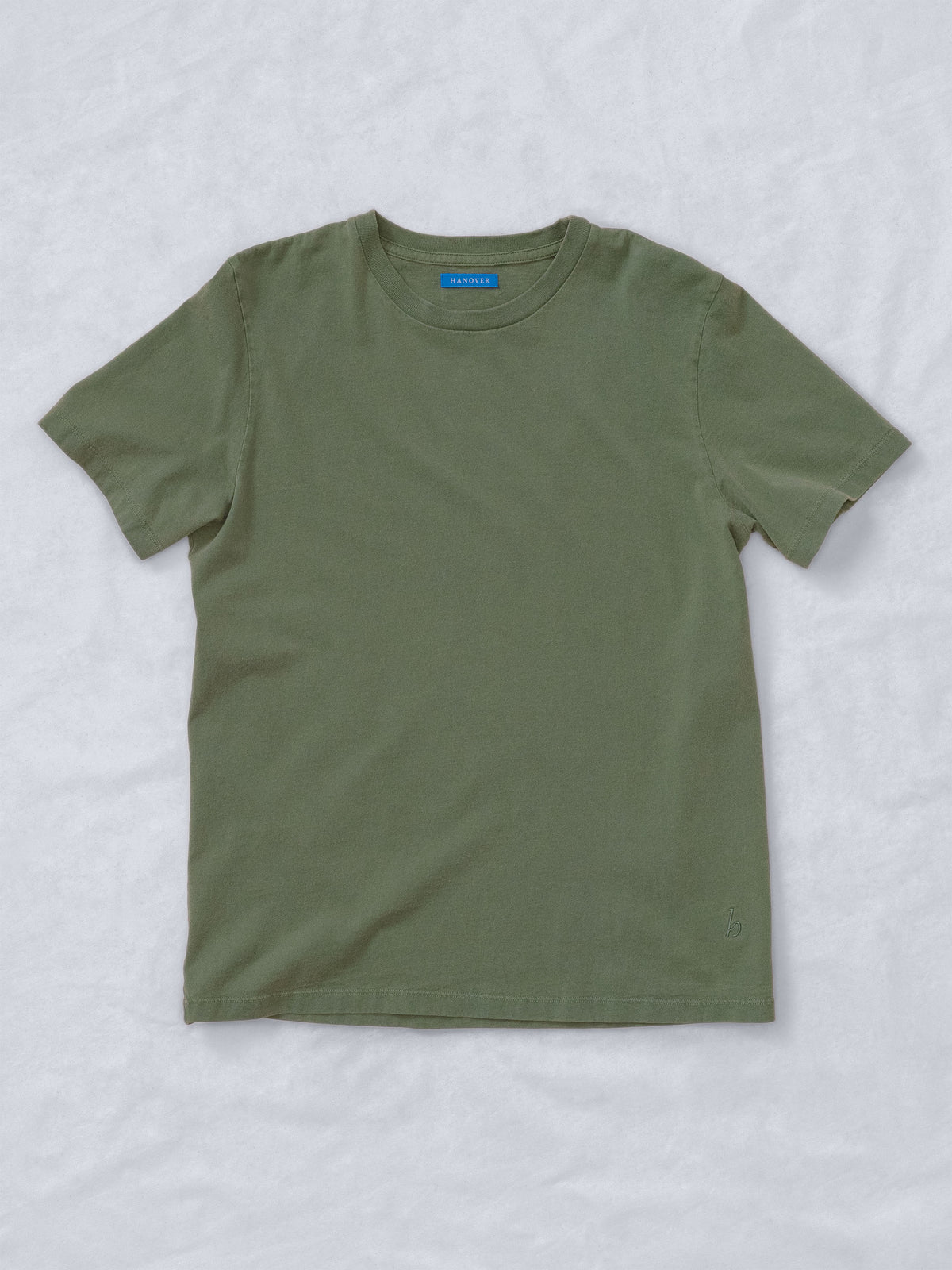 Flat lay Sunwashed Staple T-Shirt in spruce
