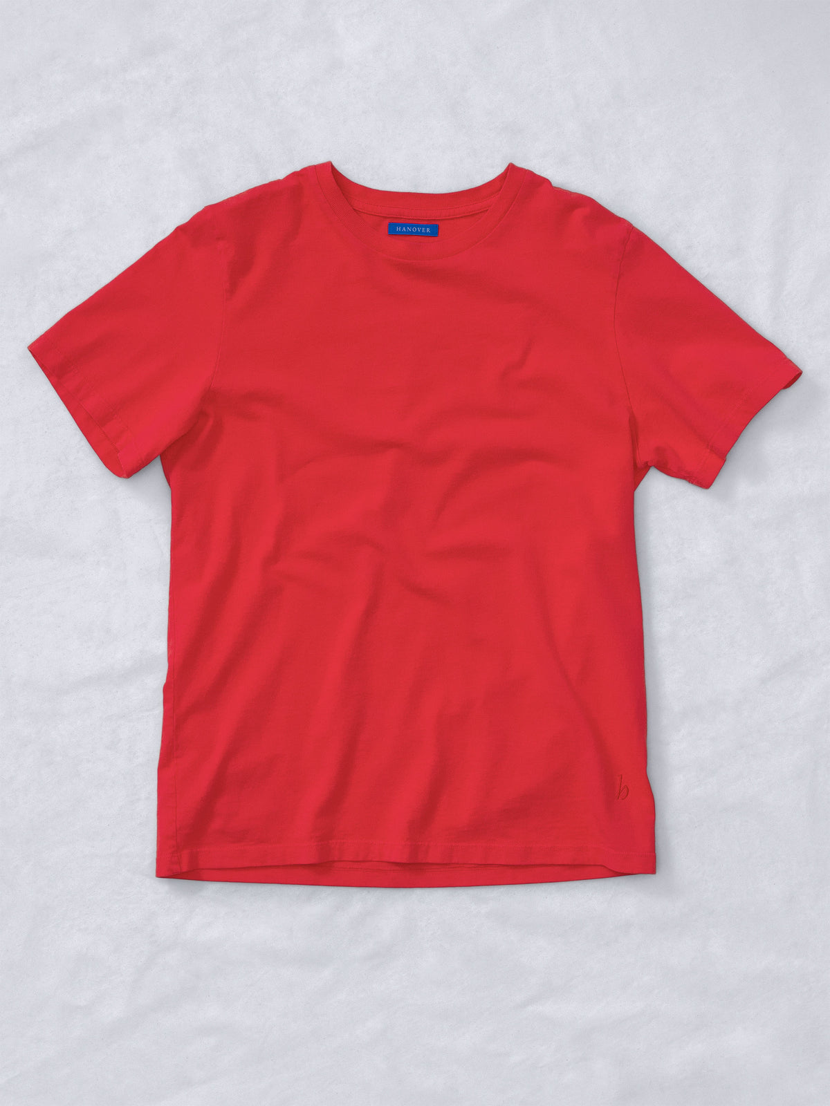 Flat lay Sunwashed Staple T-Shirt in cherry